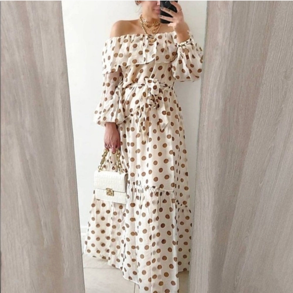 Mango Polka Dot Limited Ruffles New - Picture 3 of 4